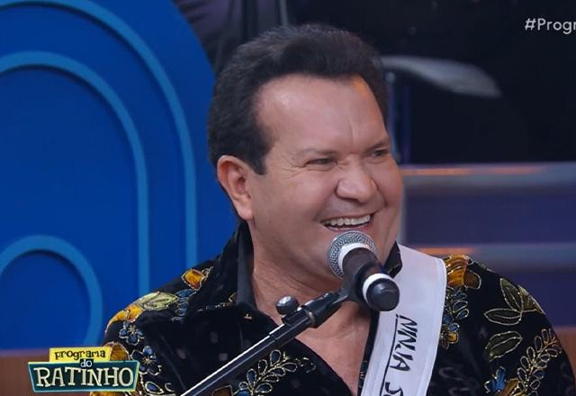 Ximbinha durante o Programa do Ratinho.