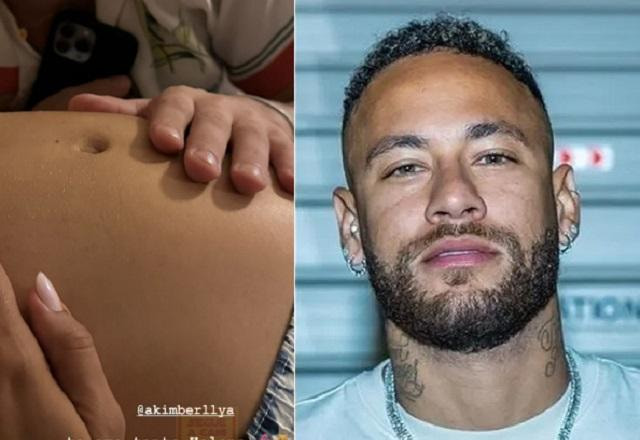 Neymar e mãe da filha