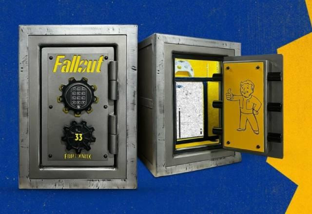 xbox series x dentro de cofre de fallout