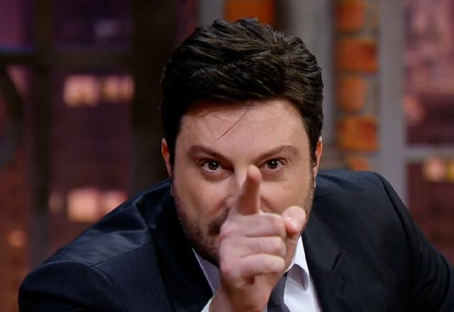 Danillo Gentili durante o The Noite.