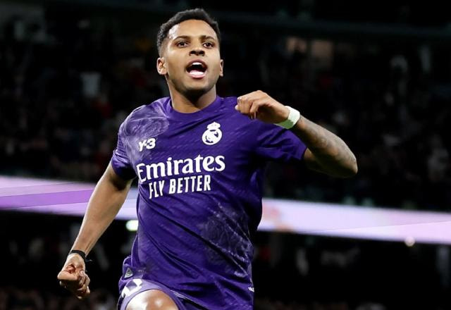 Foto de Rodrygo, jogador brasileiro do Real Madrid