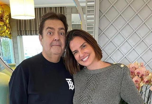 Faustão e Luciana Cardoso