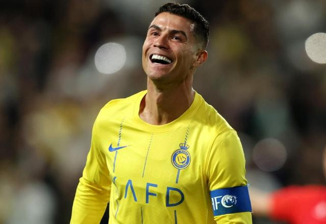 Foto de Cristiano Ronaldo como jogador do Al Nassr