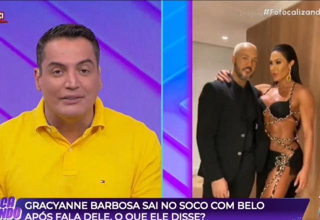 Gracyanne Barbosa parte para cima de Belo