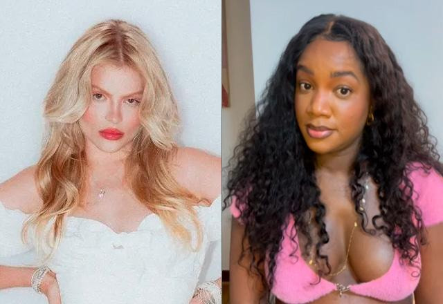 Luísa Sonza e Iza em montagem de fotos.