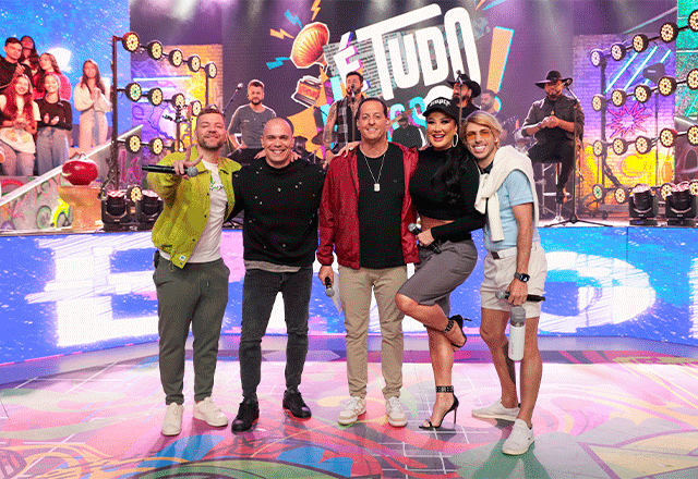 Benjamin Back, Helen Ganzarolli, Jorginho, Mano e Victor Sarro