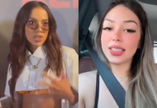 Duas imagens, uam de Anitta e outra de Melody, ambas de redes sociais