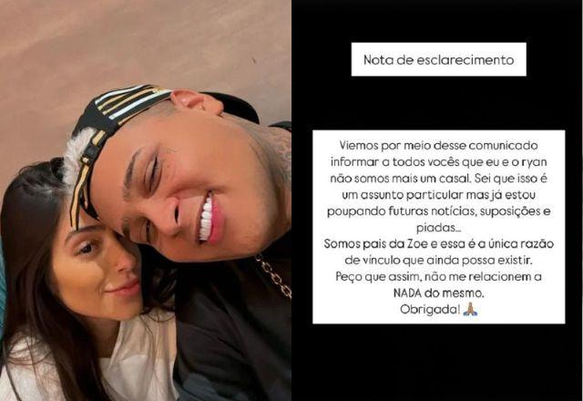 Giovanna Roque anuncia fim do relacionamento com MC Ryan SP