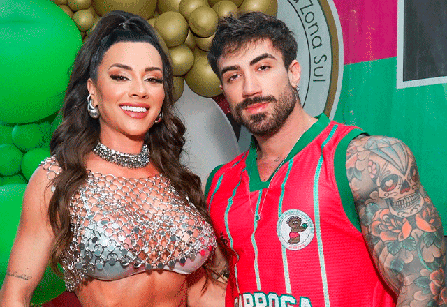 Juju Salimeni e o noivo