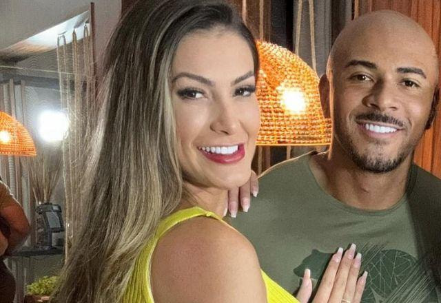 Andressa Urach e Lucas Ferraz em foto