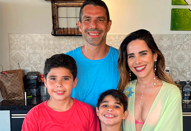 Wanessa Camargo e Marcus Buaiz e os filhos
