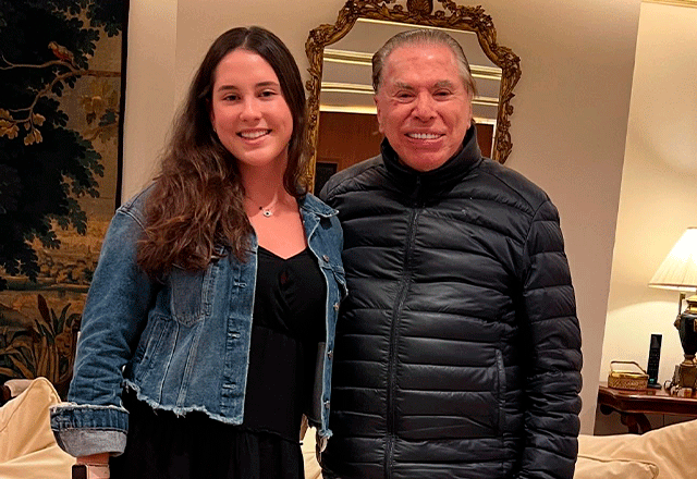 Amanda Abravanel e Silvio Santos