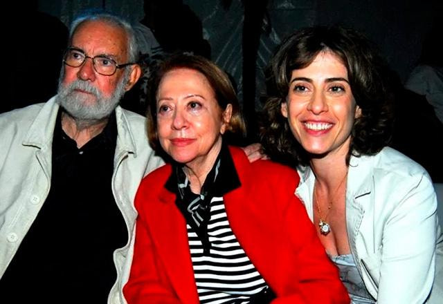 Fernanda Torres com os pais, Fernanda Montenegro e Fernando Torres