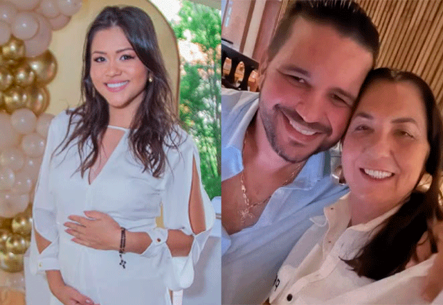 foto de Karolayne e foto de Danilo Nascimento ao lado de Maragareth Serrão