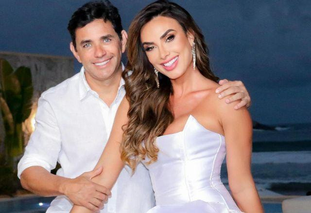 Nicole Bahls e Marcelo Viana em foto