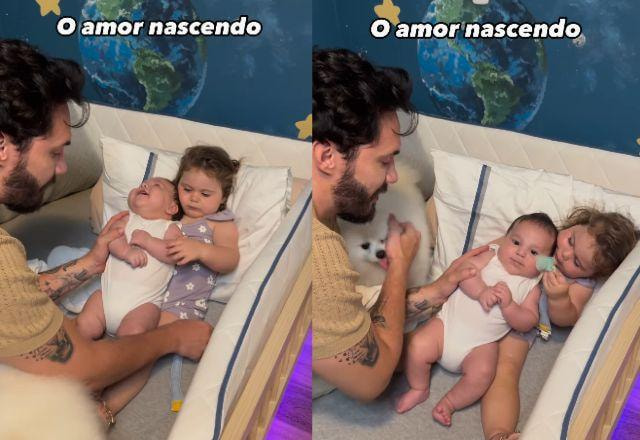 Eliezer compartilha momento emocionante entre Lua e Ravi