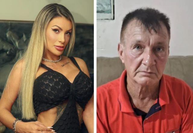 Andressa Urach e pai