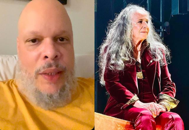 O cantor Ed Motta e Maria Bethânia