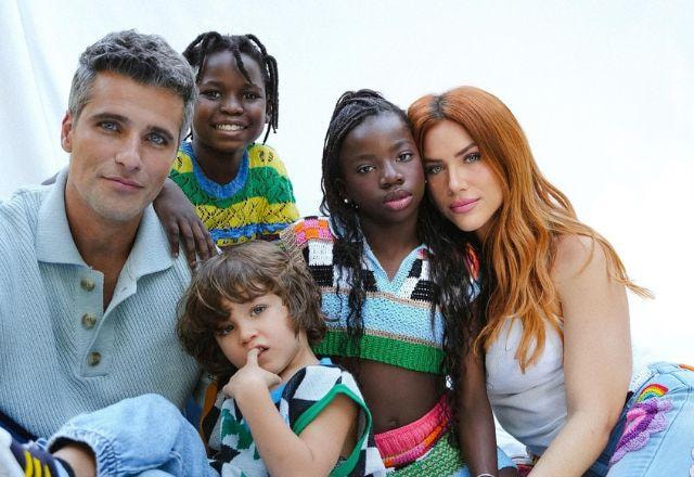 Giovanna Ewbank, Bruno Gagliasso e filhos em foto