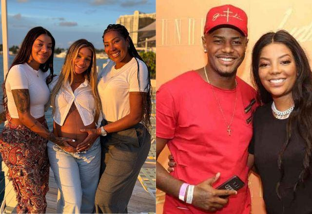 Ludmilla, Brunna, Silvana e pai da cantora