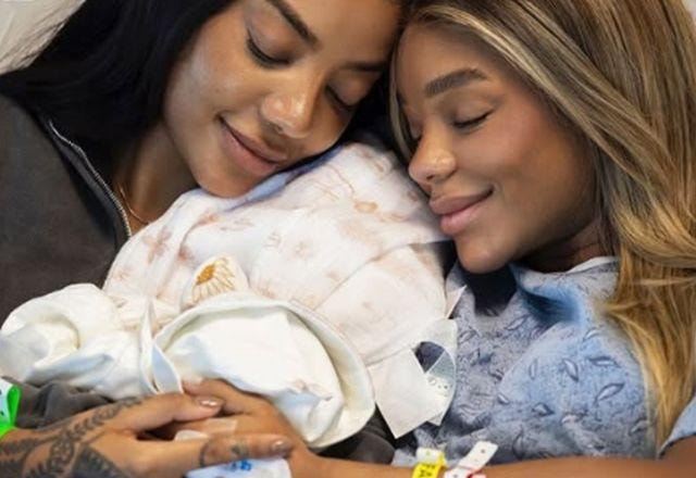 Ludmilla, Bruna e a filha, Zuri