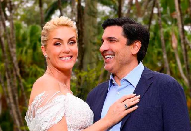 A apresentadora Ana Hickmann e Edu Guedes