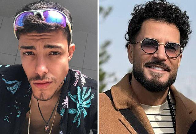 Latino e o filho, Guilherme Rocha, em montagem