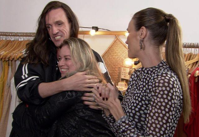 Dudu Bertholini, Renata Kuerten e participante em foto