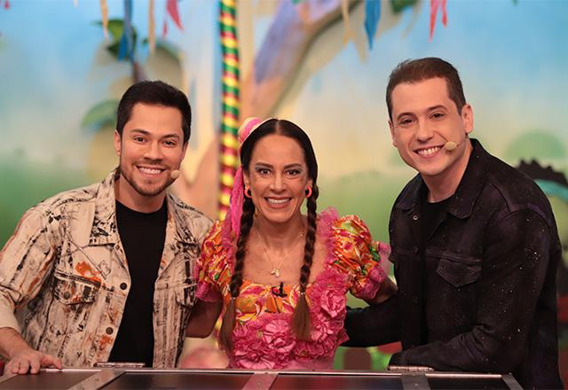 Silvia Abravanel com Henry e Klauss