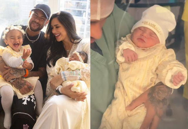 Bruna Biancardi, Neymar e filhas em foto