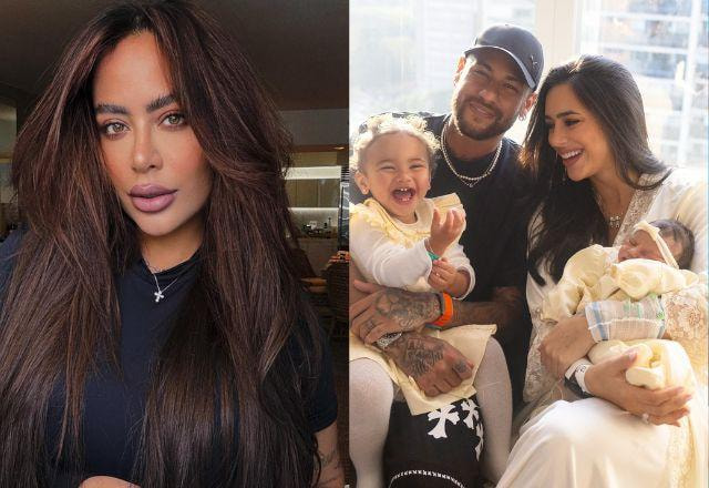 Rafaella Santos. Neymar, Bruna Biancardi e filhas em foto