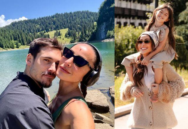 Sabrina Sato e Nicolas Prattes com Zoe pela Suíça, Europa