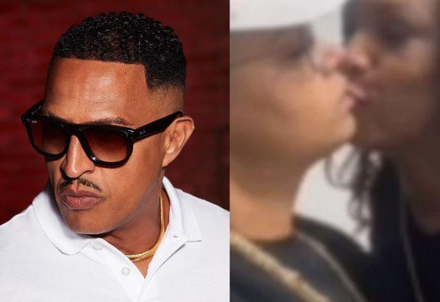 Mano Brown e ex esposa em foto
