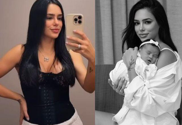 Bruna Biancardi e filha em foto