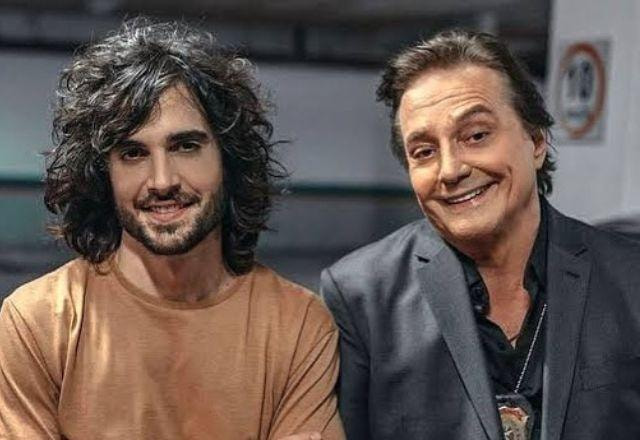 Fábio Jr e Fiuk em foto
