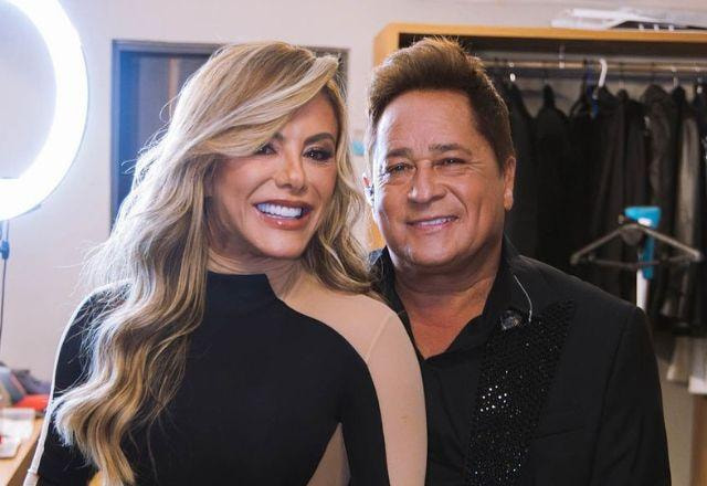 Leonardo e Poliana Rocha em foto