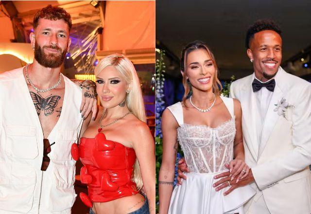 Karoline Lima, Tainá Castro, Éder Militão e Léo Pereira