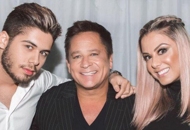 Zé Felipe, Leonardo e Poliana Rocha