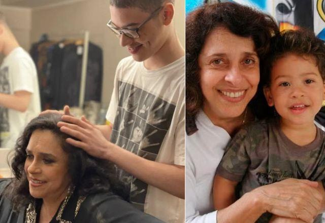 Gal Costa com o filho, Gabriel