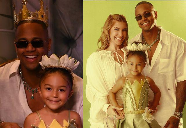 Leo Santana publica imagens inéditas com a filha em seu aniversário de 4 anos