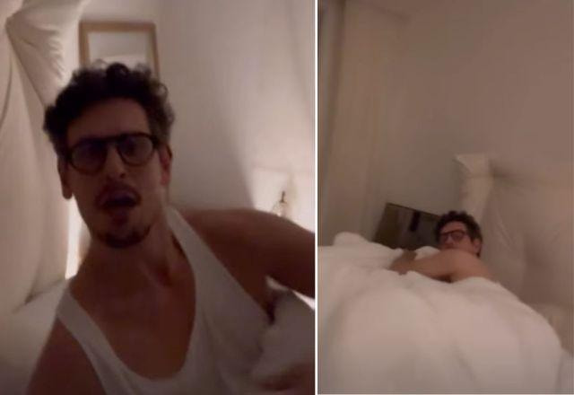 João Vicente na cama