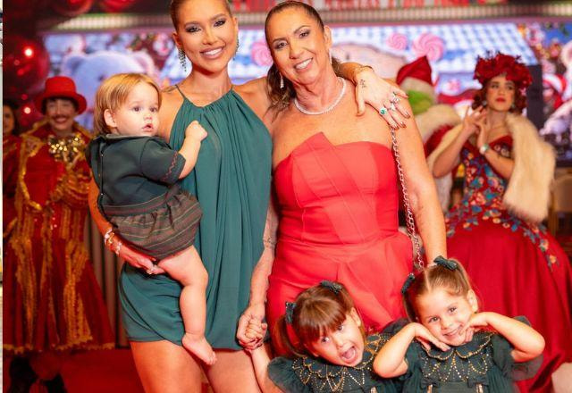 Margareth Serrão, Virginia Fonseca e filhos em foto