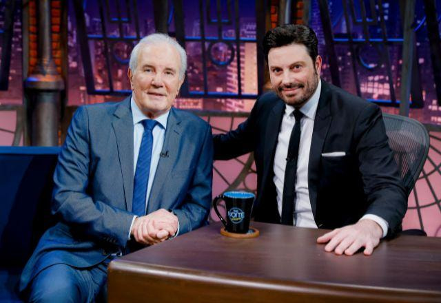 Celso Freitas e Danilo Gentili no The Noite