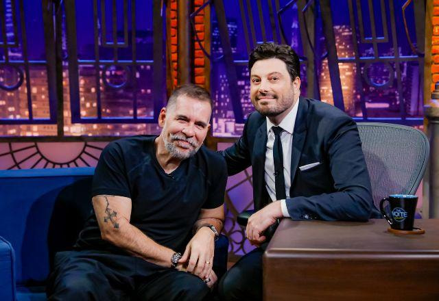 Leandro Hassum e Danilo Gentili no The Noite