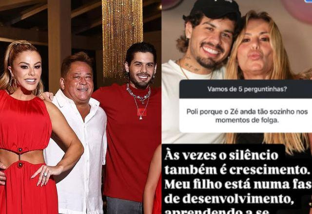 Poliana Rocha tranquiliza fãs sobre fase introspectiva de Zé Felipe: 'Ele está feliz'