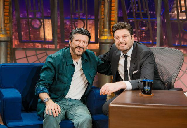 Lito Souza e Danilo Gentili no The Noite