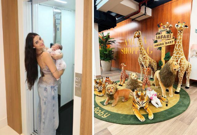 Key Alves posa com a filha de dois meses, Rosamaria