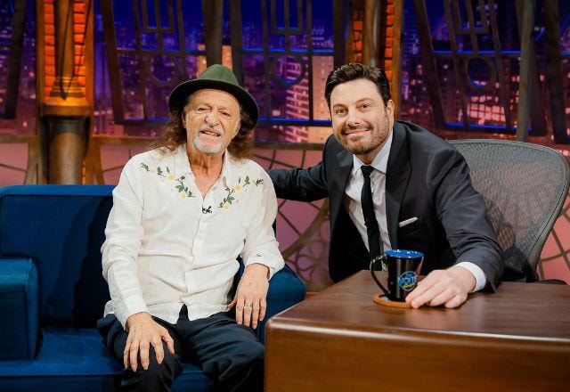 Alceu Valença e Danilo Gentili no The Noite