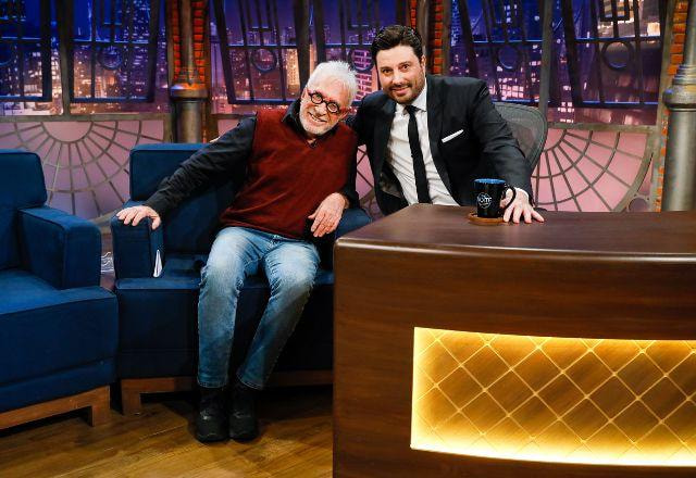 Moacyr Franco e Danilo Gentili no The Noite