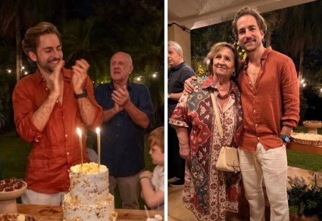 Thales Bretas em comemoração de aniversário.